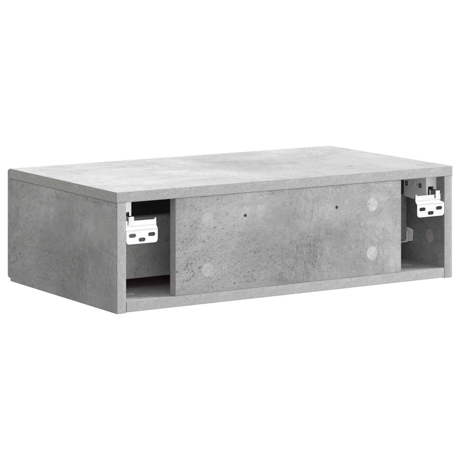 Wandmontierter Beistelltisch Betongrau 59 x 34,5 x 17 cm