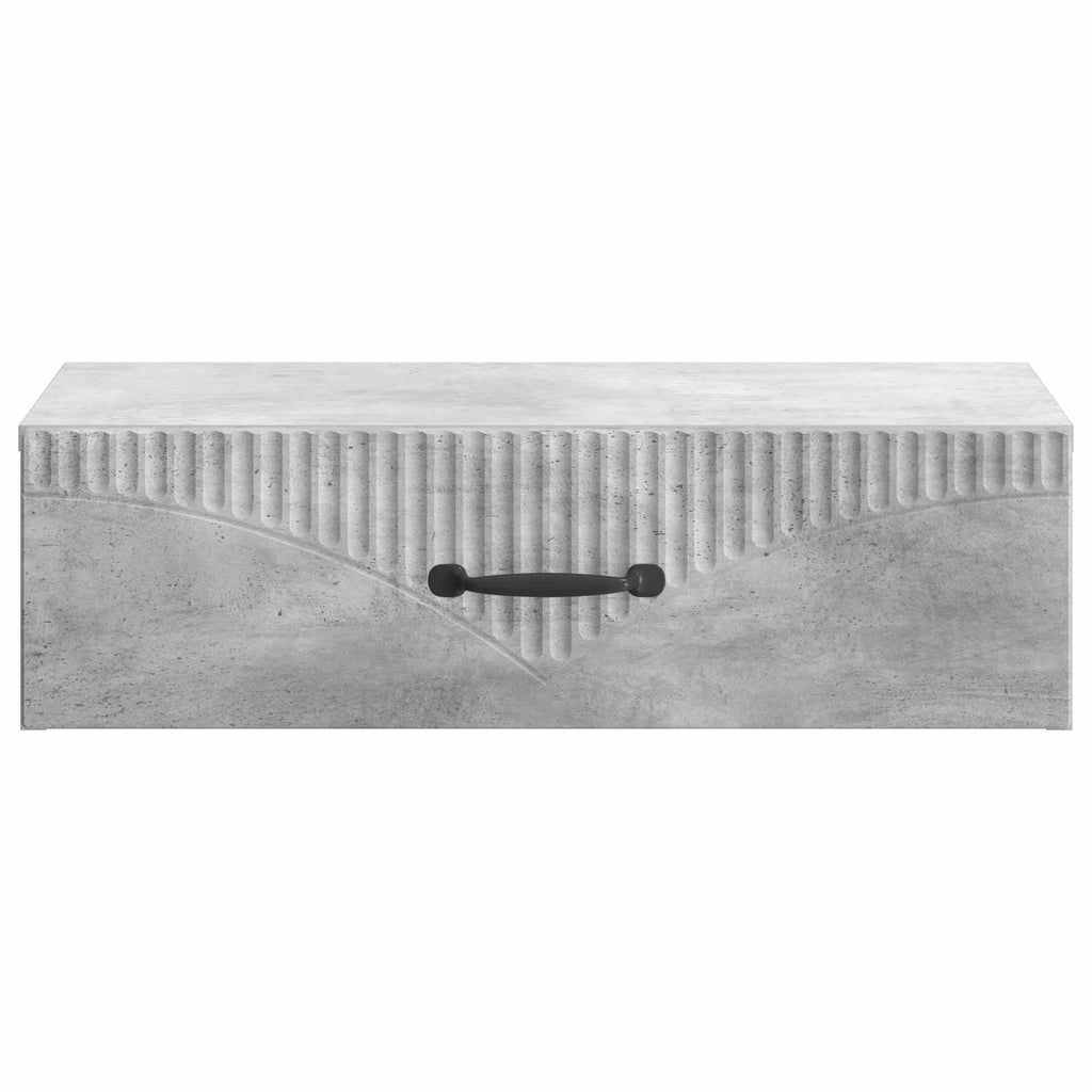 Wandmontierter Beistelltisch Betongrau 59 x 34,5 x 17 cm