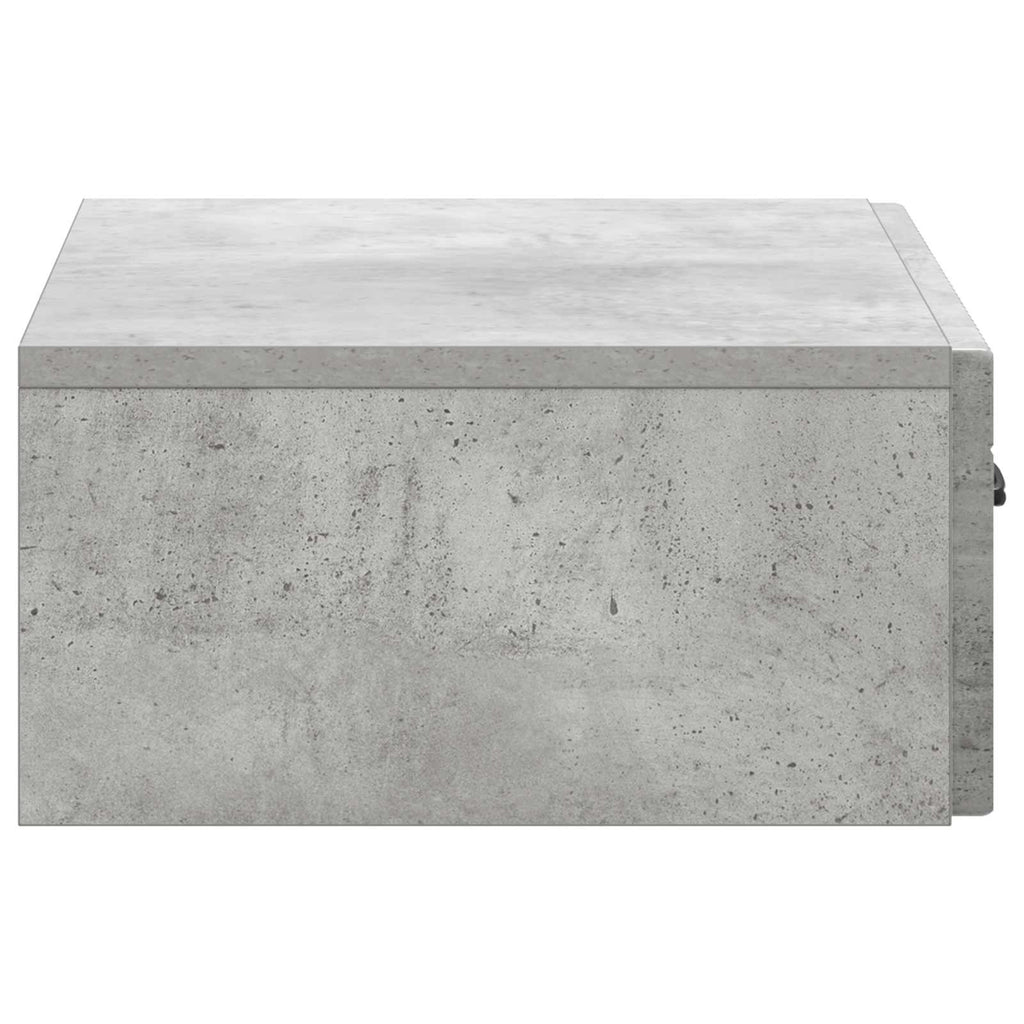 Wandmontierter Beistelltisch Betongrau 59 x 34,5 x 17 cm