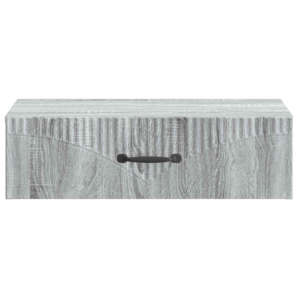 Wandmontierter Beistelltisch Graues Sonoma 59 x 34,5 x 17 cm