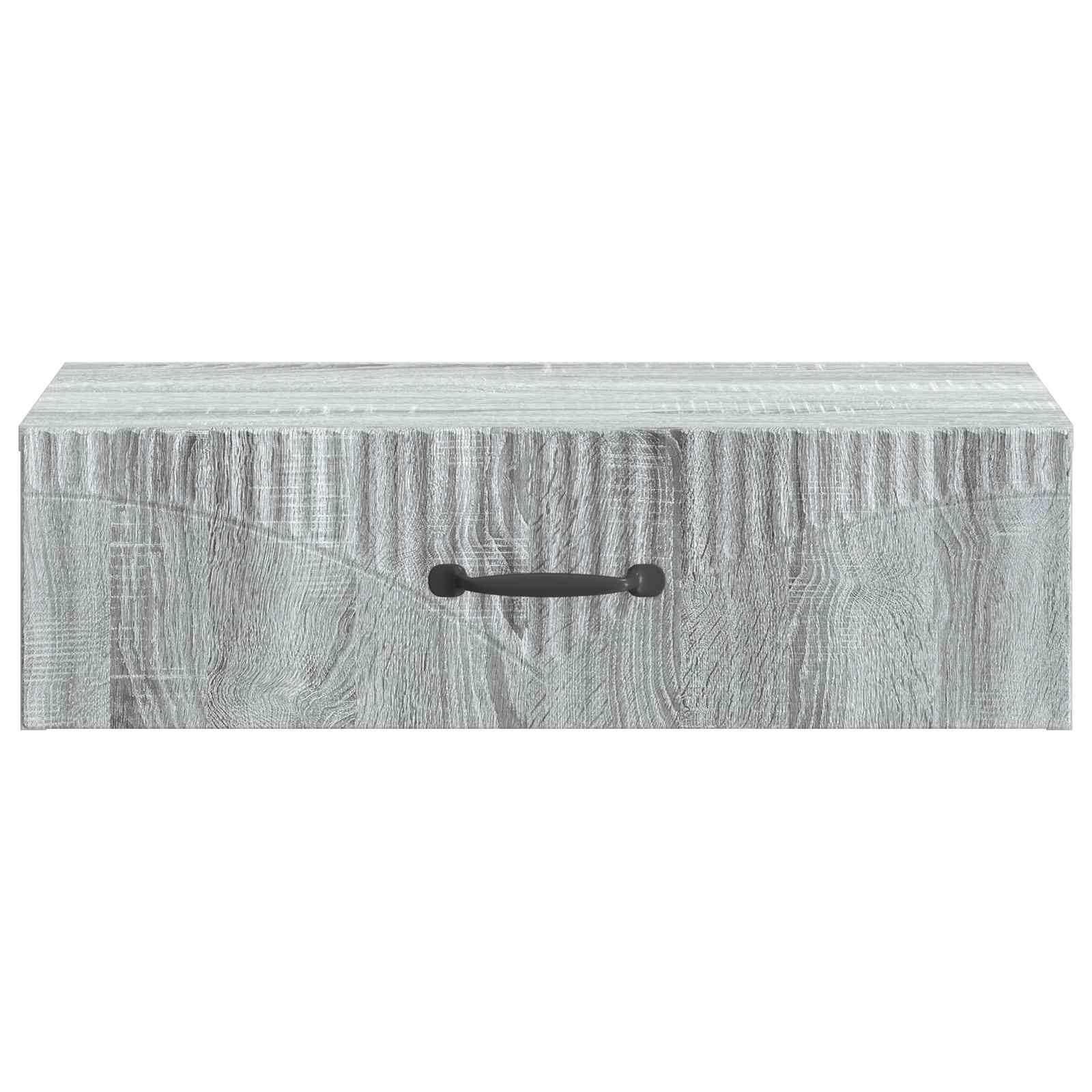Wandmontierter Beistelltisch Graues Sonoma 59 x 34,5 x 17 cm