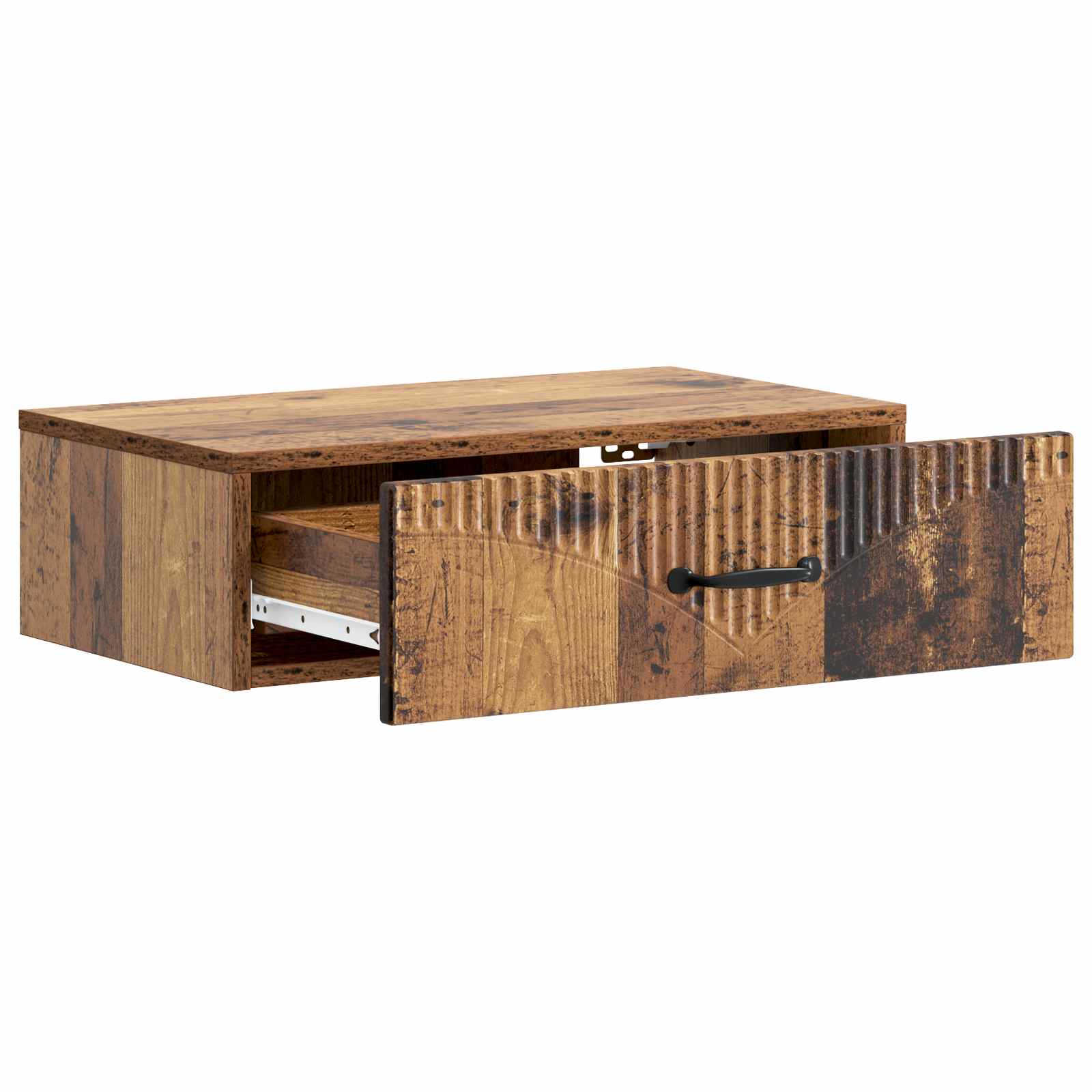 Wandmontierter Beistelltisch Altholz 59 x 34,5 x 17 cm