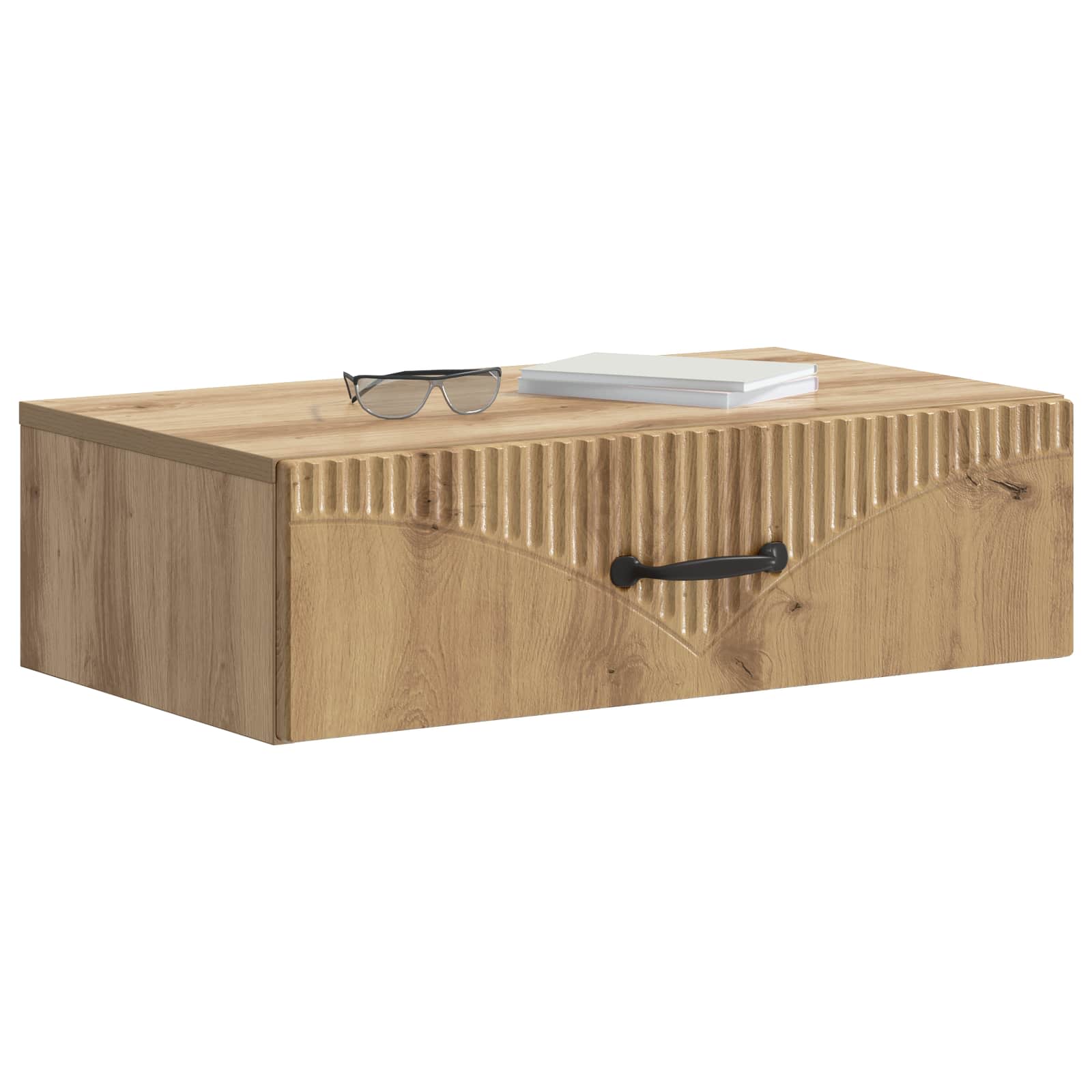 Wandmontierter Beistelltisch Artisan-Eiche 59 x 34,5 x 17 cm