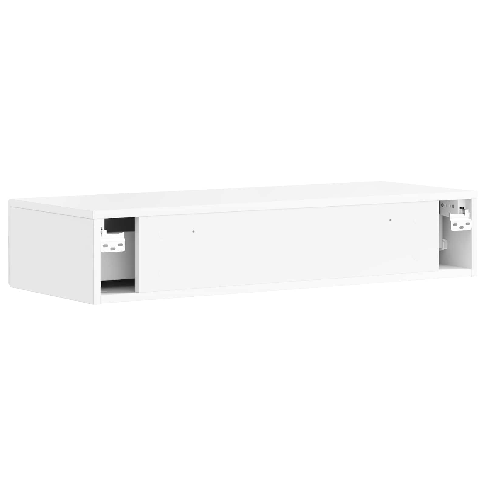 Wandmontierter Beistelltisch Weiß 87,5 x 34,5 x 17 cm