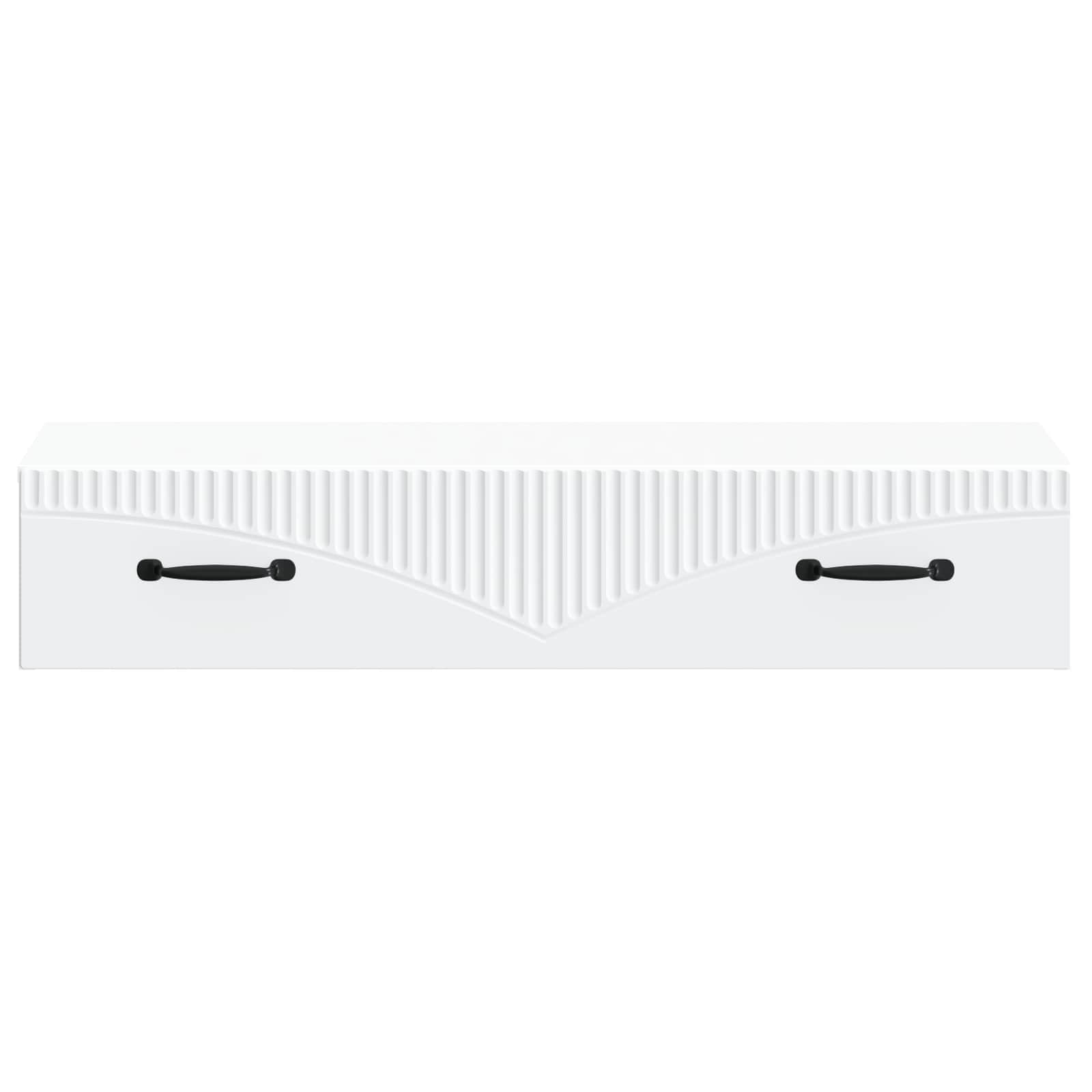 Wandmontierter Beistelltisch Weiß 87,5 x 34,5 x 17 cm