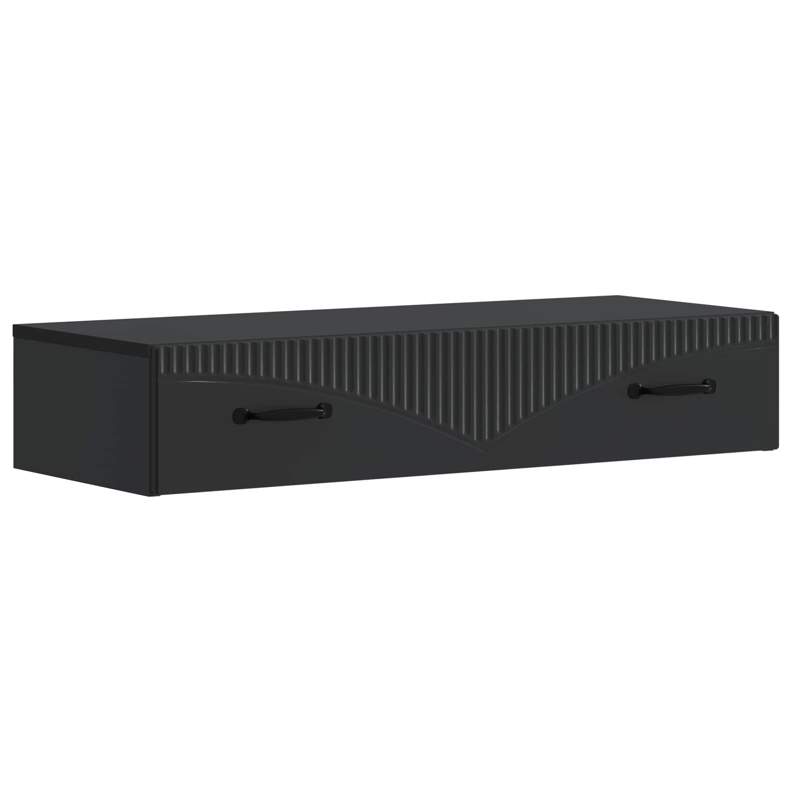 Wandmontierter Beistelltisch Schwarz 87,5 x 34,5 x 17 cm
