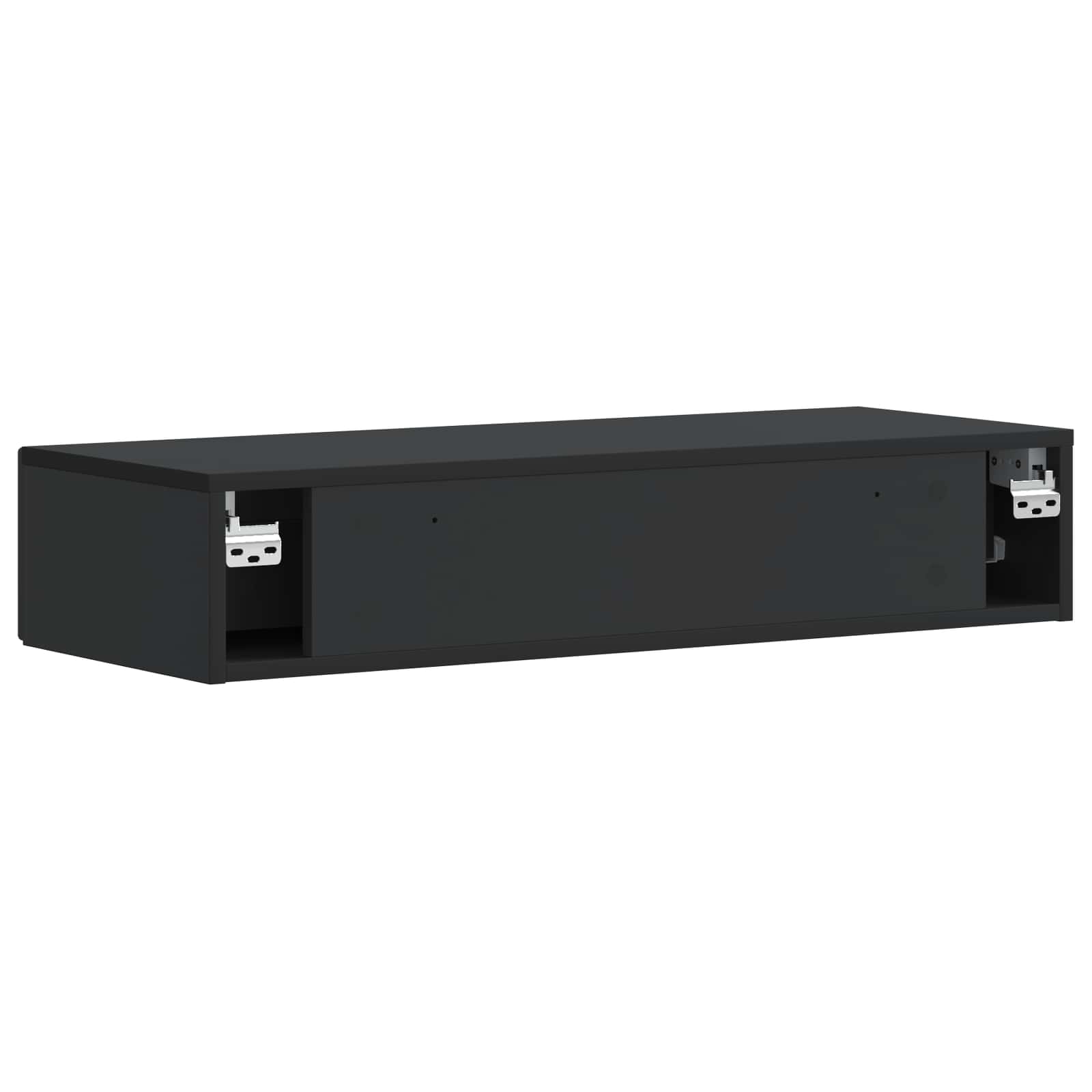 Wandmontierter Beistelltisch Schwarz 87,5 x 34,5 x 17 cm