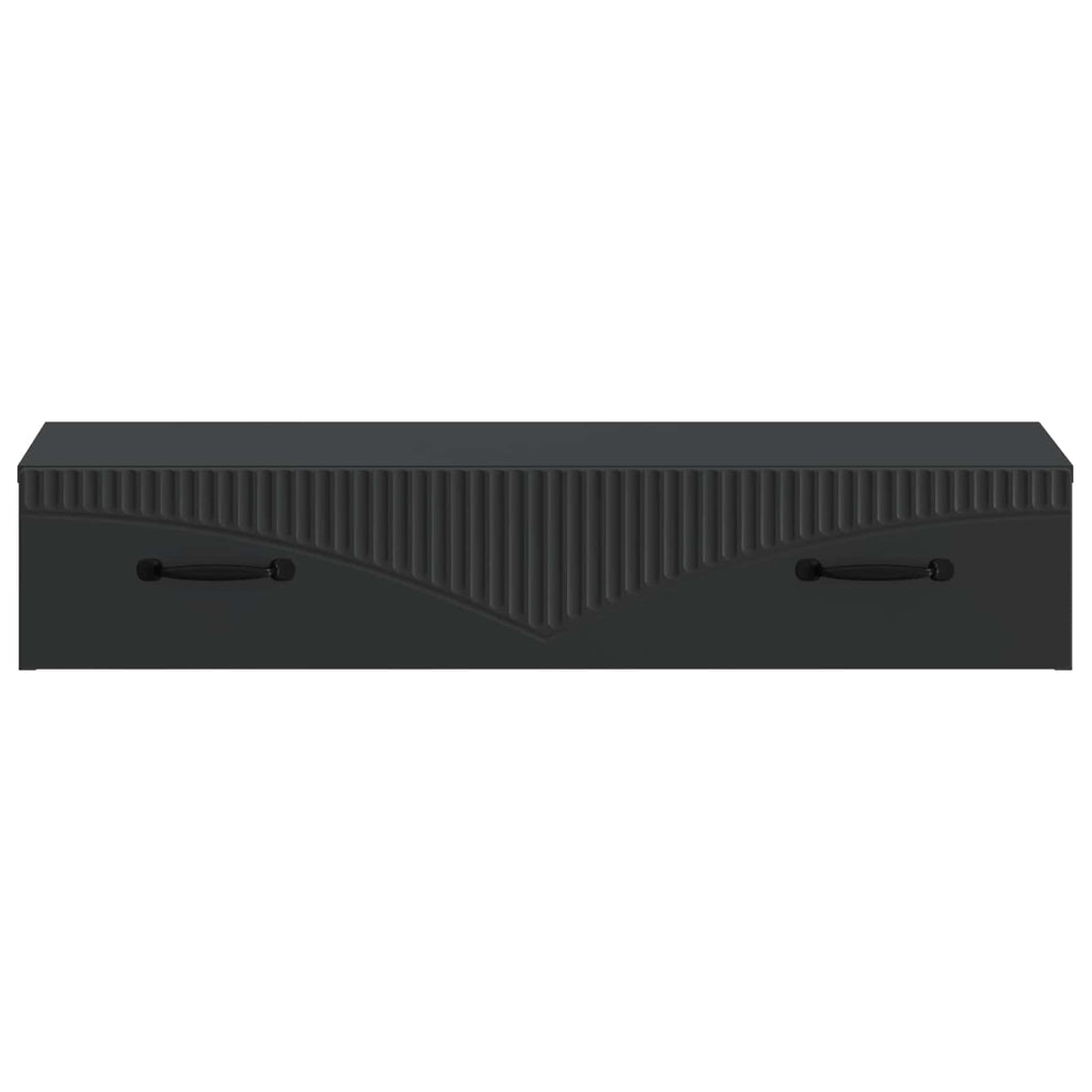 Wandmontierter Beistelltisch Schwarz 87,5 x 34,5 x 17 cm