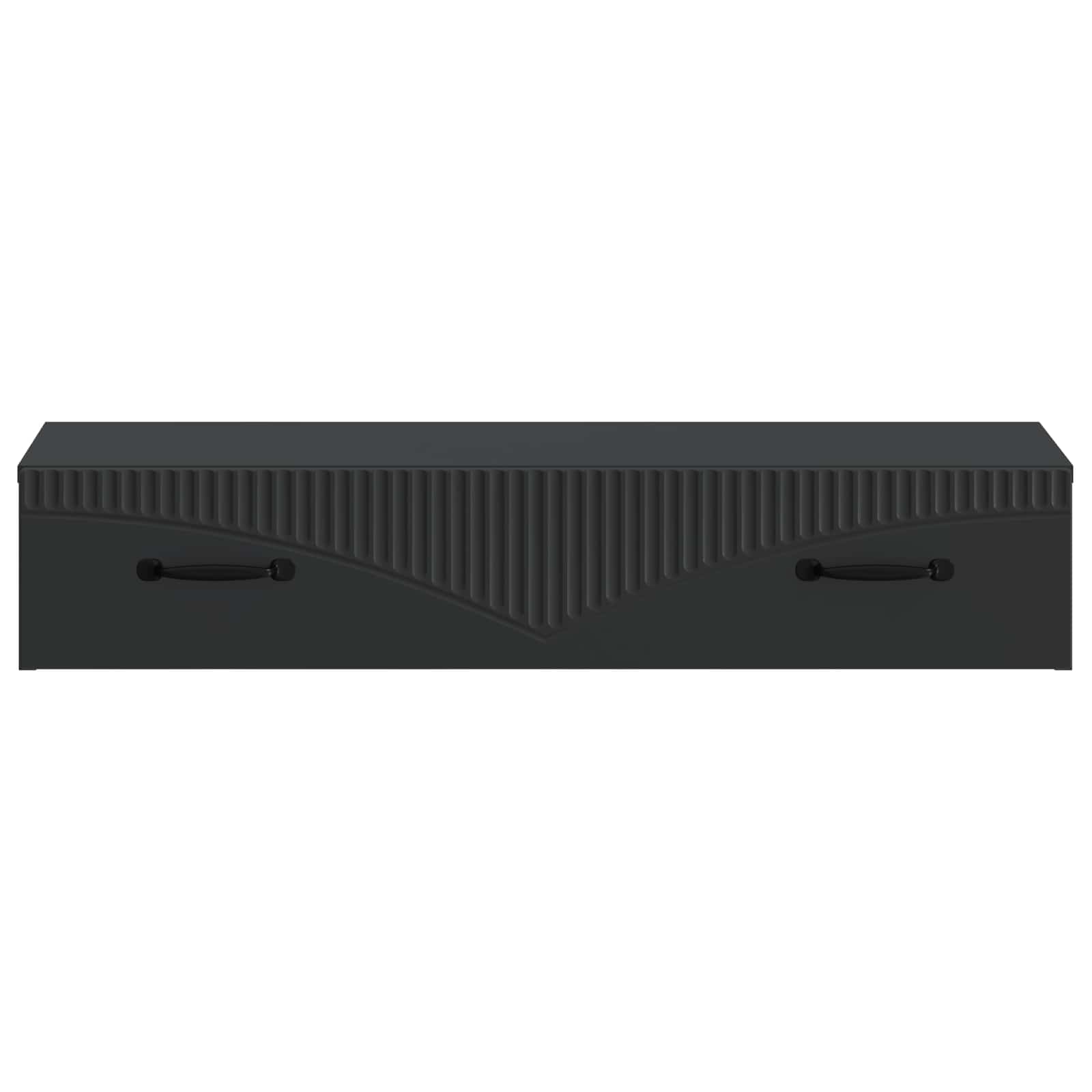 Wandmontierter Beistelltisch Schwarz 87,5 x 34,5 x 17 cm