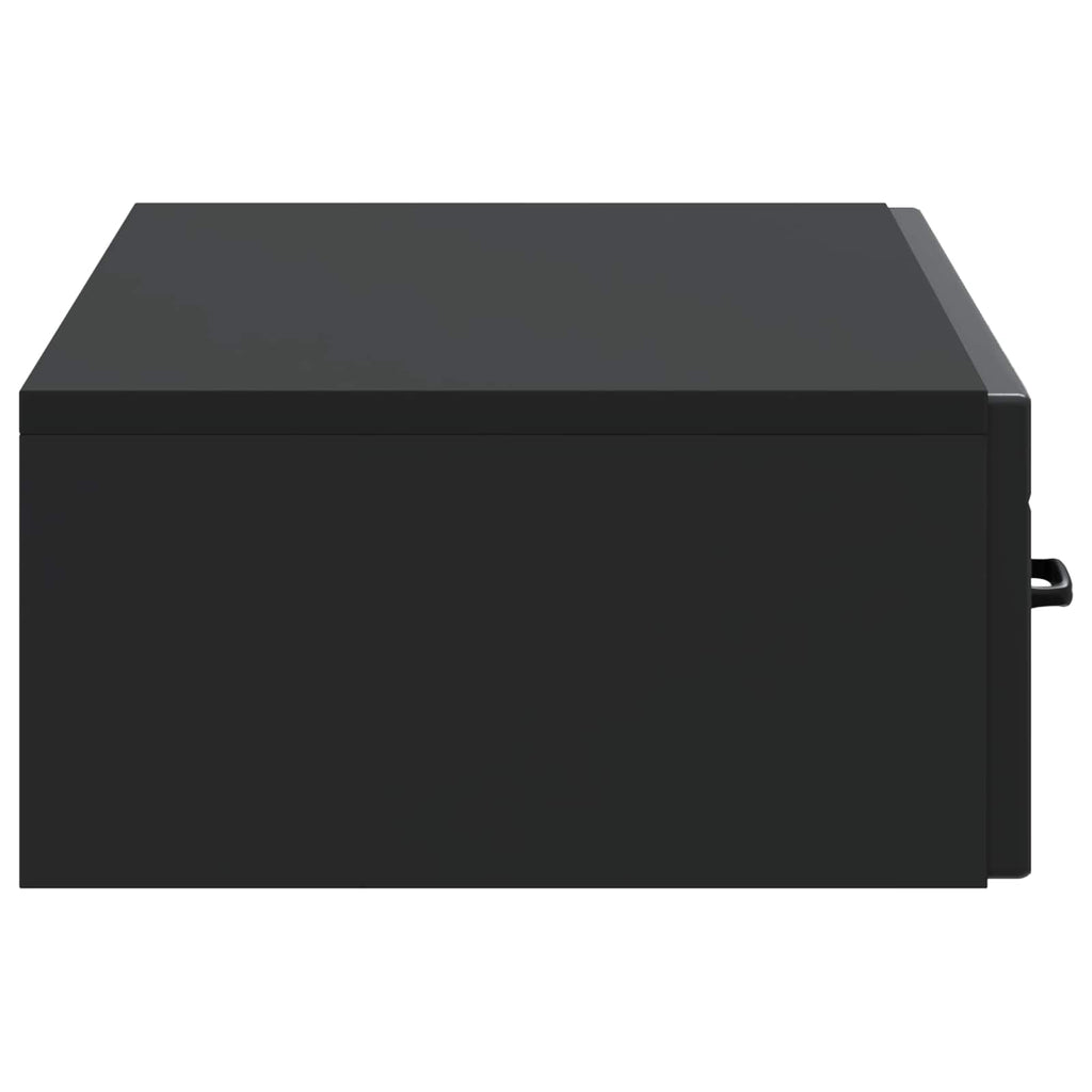 Wandmontierter Beistelltisch Schwarz 87,5 x 34,5 x 17 cm