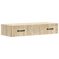 Wandmontierter Beistelltisch Sonoma-Eiche 87,5 x 34,5 x 17 cm