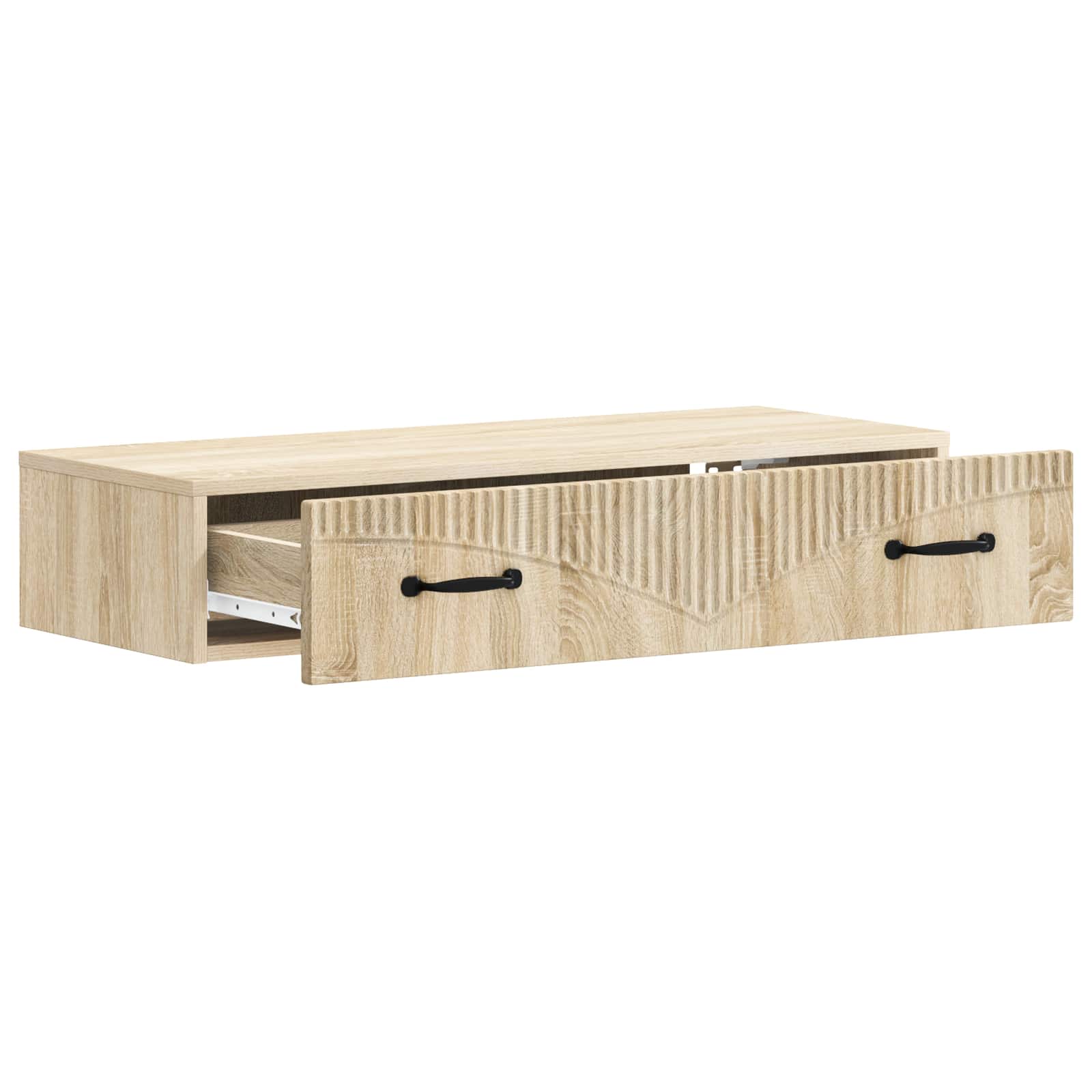 Wandmontierter Beistelltisch Sonoma-Eiche 87,5 x 34,5 x 17 cm