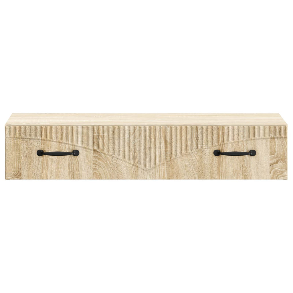 Wandmontierter Beistelltisch Sonoma-Eiche 87,5 x 34,5 x 17 cm