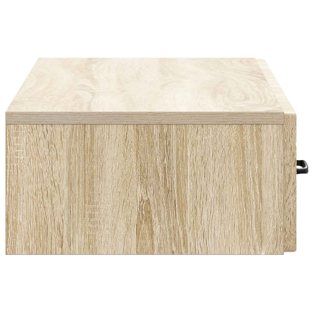 Wandmontierter Beistelltisch Sonoma-Eiche 87,5 x 34,5 x 17 cm