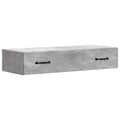 Wandmontierter Beistelltisch Betongrau 87,5 x 34,5 x 17 cm