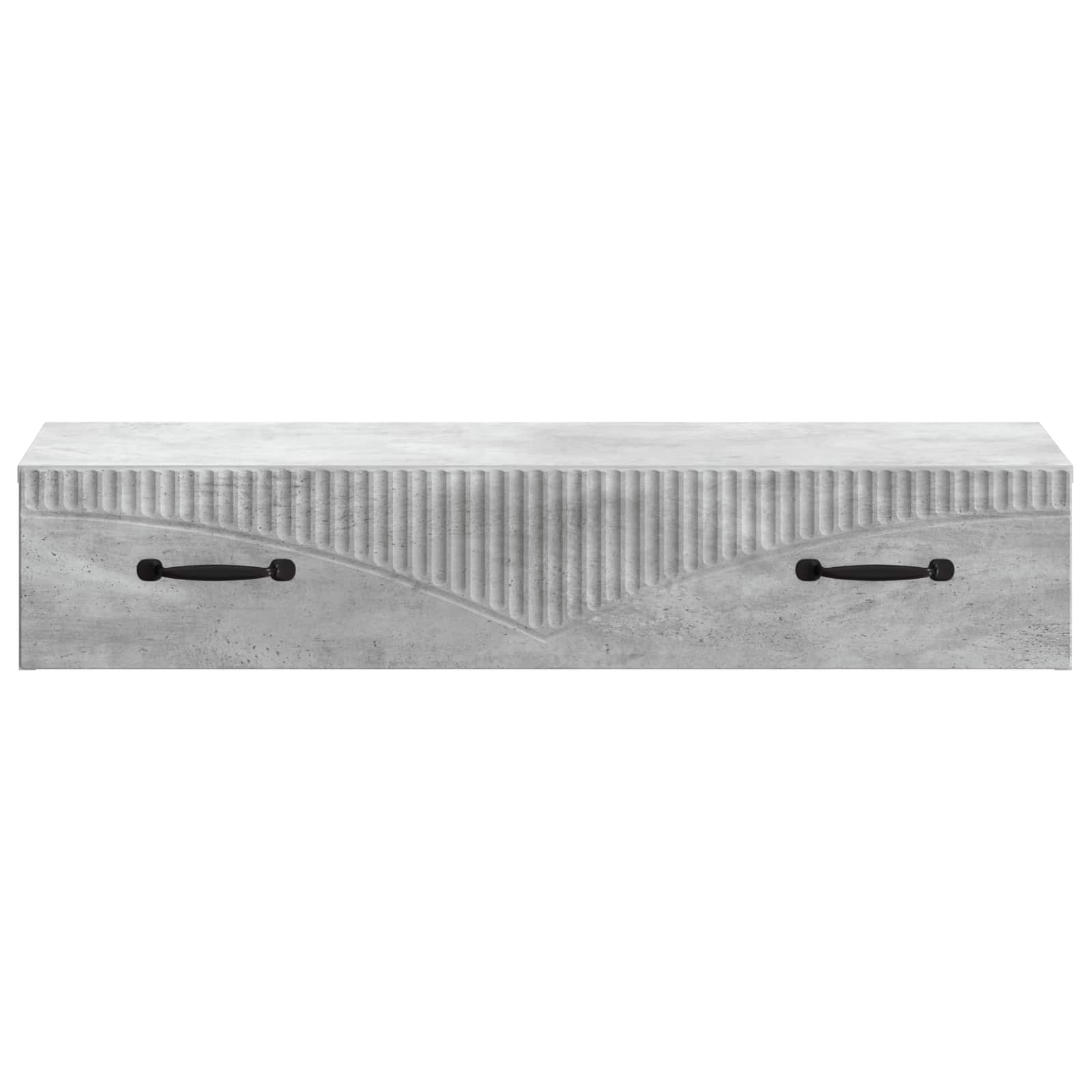Wandmontierter Beistelltisch Betongrau 87,5 x 34,5 x 17 cm