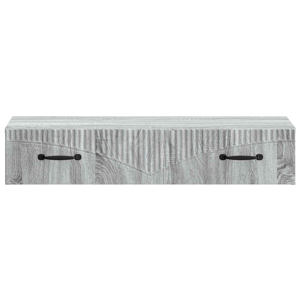 Wandmontierter Beistelltisch Graues Sonoma 87,5 x 34,5 x 17 cm