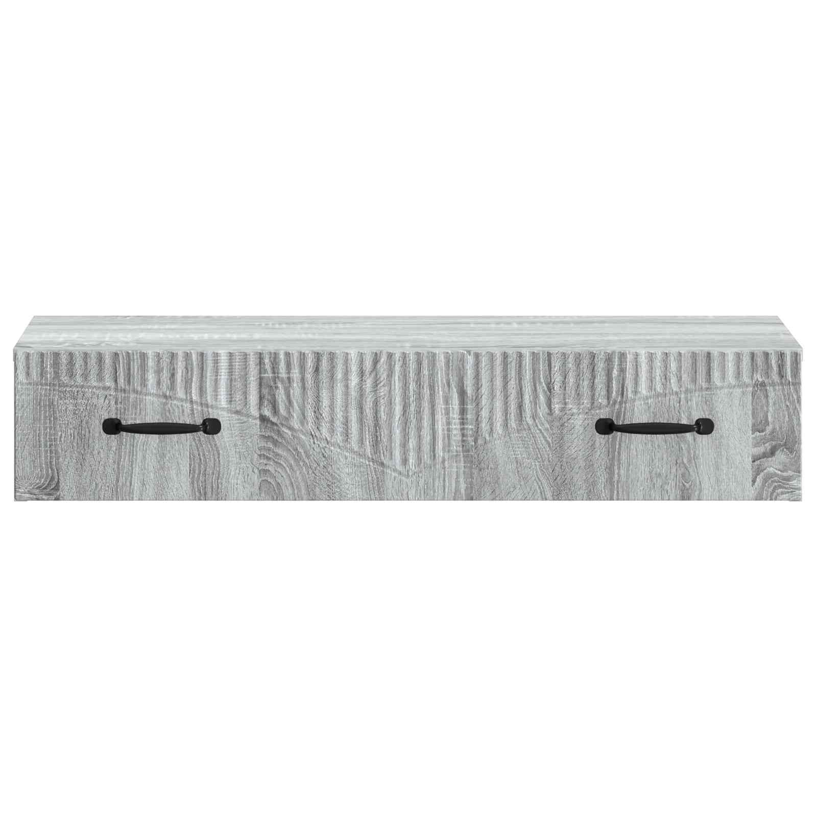 Wandmontierter Beistelltisch Graues Sonoma 87,5 x 34,5 x 17 cm