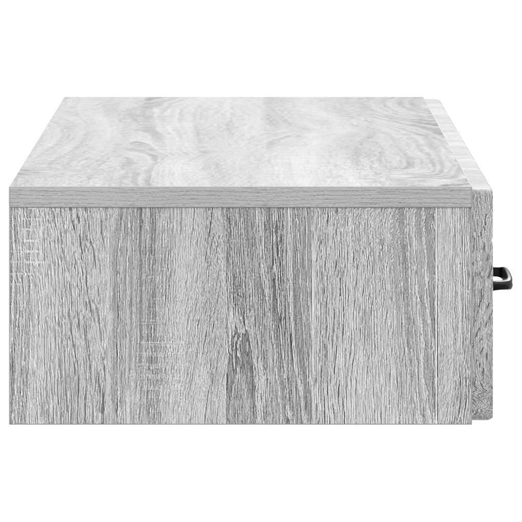 Wandmontierter Beistelltisch Graues Sonoma 87,5 x 34,5 x 17 cm