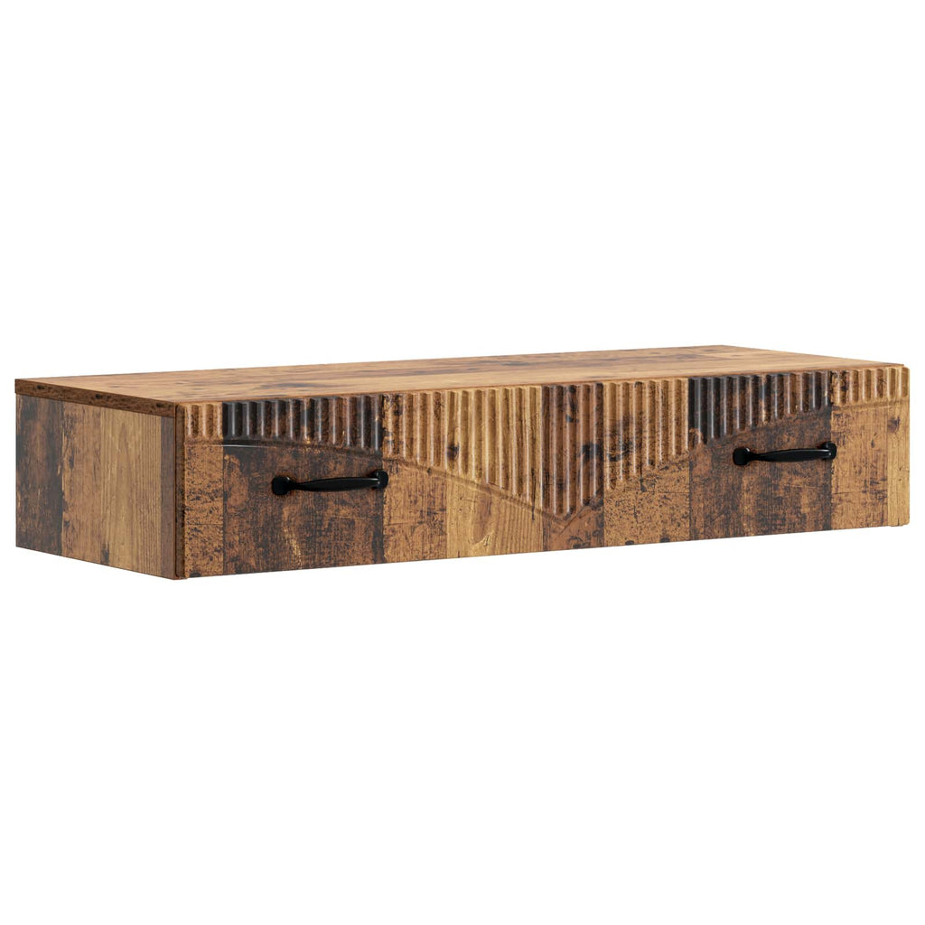 Wandmontierter Beistelltisch Altholz 87,5 x 34,5 x 17 cm