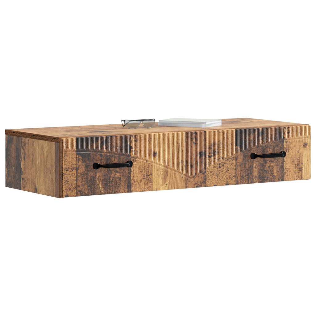 Wandmontierter Beistelltisch Altholz 87,5 x 34,5 x 17 cm