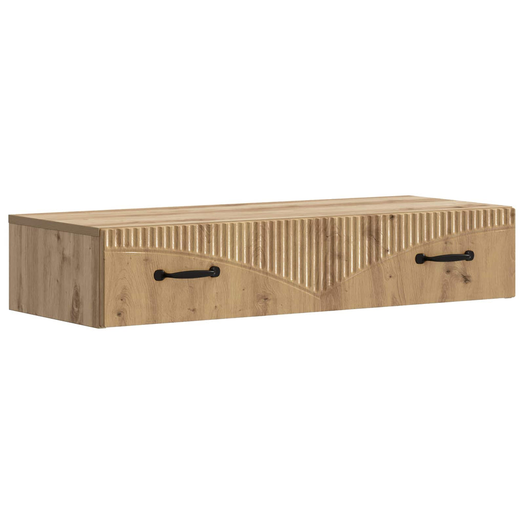 Wandmontierter Beistelltisch Artisan-Eiche 87,5 x 34,5 x 17 cm