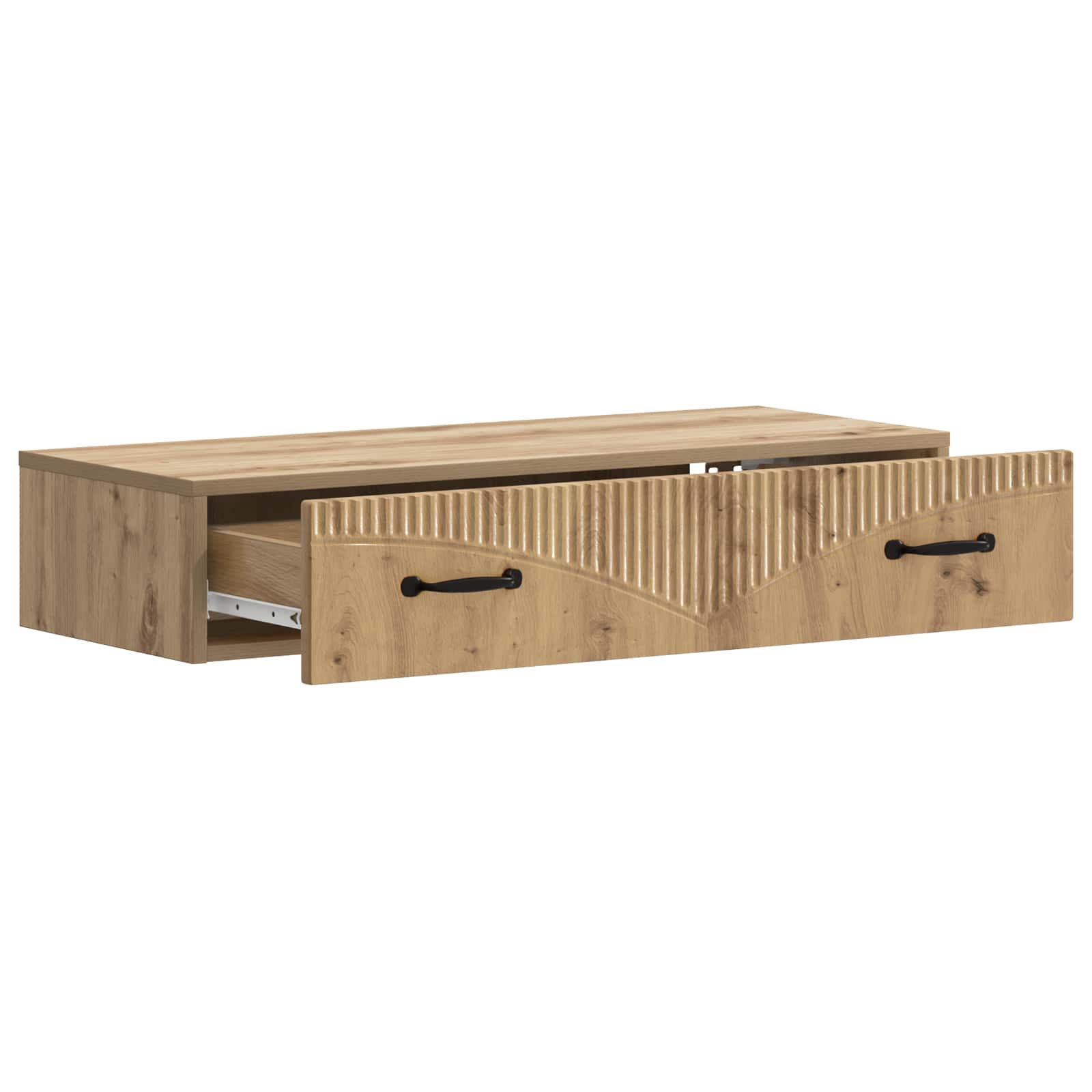 Wandmontierter Beistelltisch Artisan-Eiche 87,5 x 34,5 x 17 cm