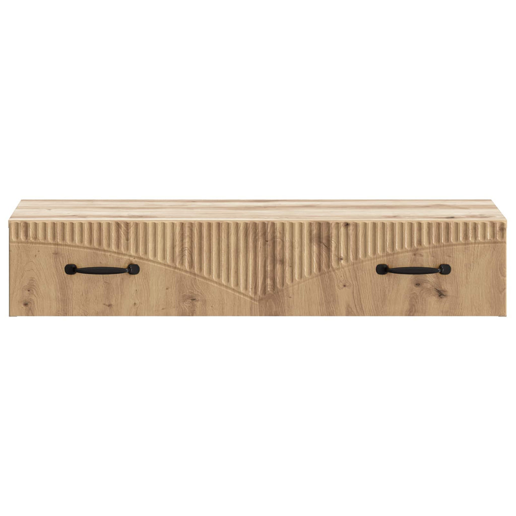 Wandmontierter Beistelltisch Artisan-Eiche 87,5 x 34,5 x 17 cm