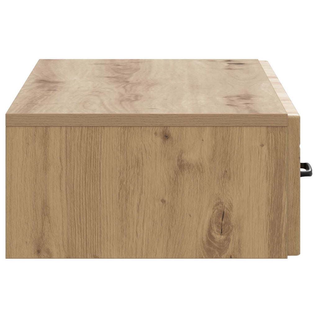 Wandmontierter Beistelltisch Artisan-Eiche 87,5 x 34,5 x 17 cm