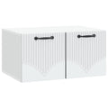 Wandmontierter TV-Schrank Weiß 59,5 x 41 x 30 cm Holzwerkstoff