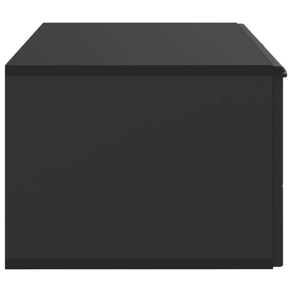 Wandmontierter TV-Schrank Schwarz 59,5 x 41 x 30 cm
