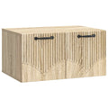 Wandmontierter TV-Schrank Sonoma-Eiche 59,5 x 41 x 30 cm