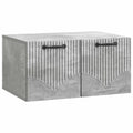 Wandmontierter TV-Schrank Betongrau 59,5 x 41 x 30 cm