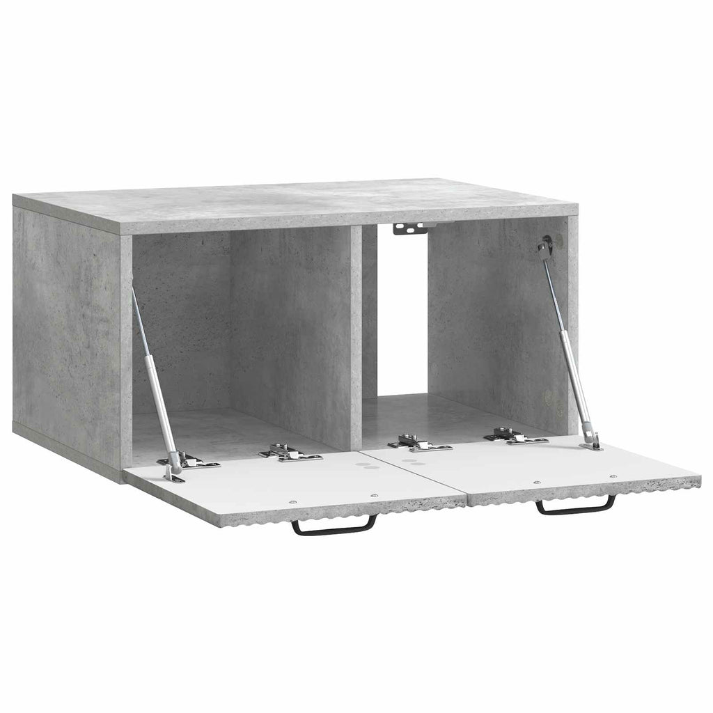 Wandmontierter TV-Schrank Betongrau 59,5 x 41 x 30 cm