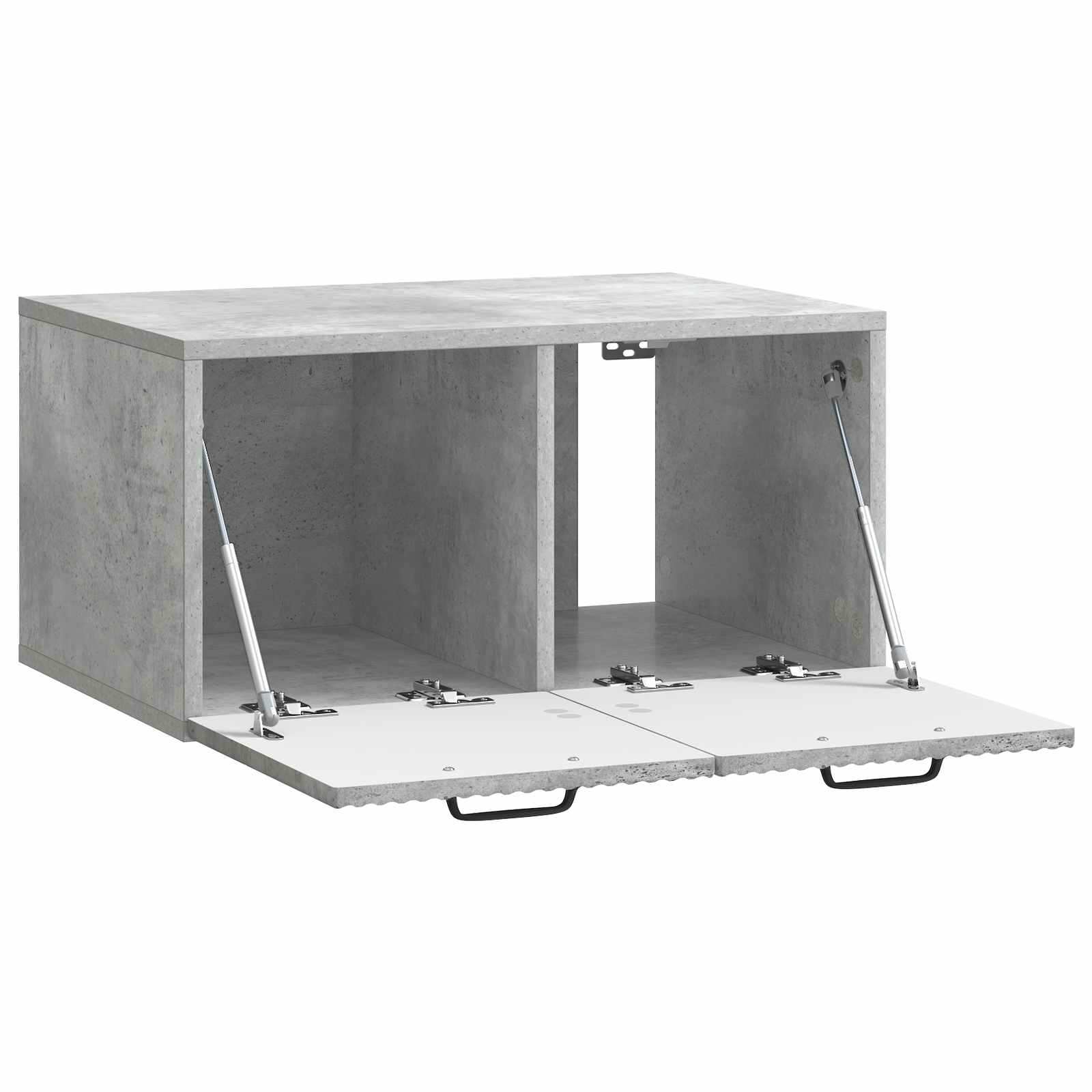Wandmontierter TV-Schrank Betongrau 59,5 x 41 x 30 cm