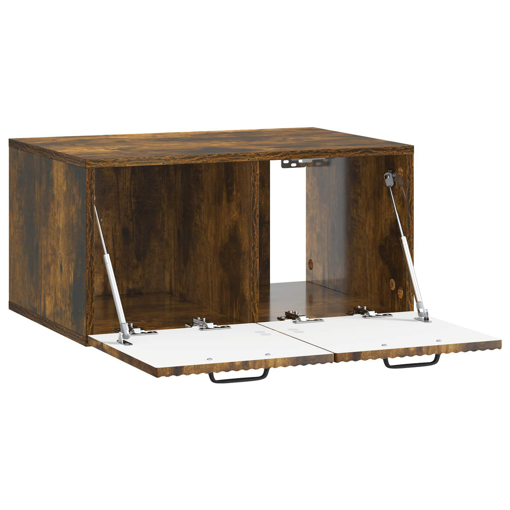 Wandmontierter TV-Schrank Geräucherte Eiche 59,5 x 41 x 30 cm