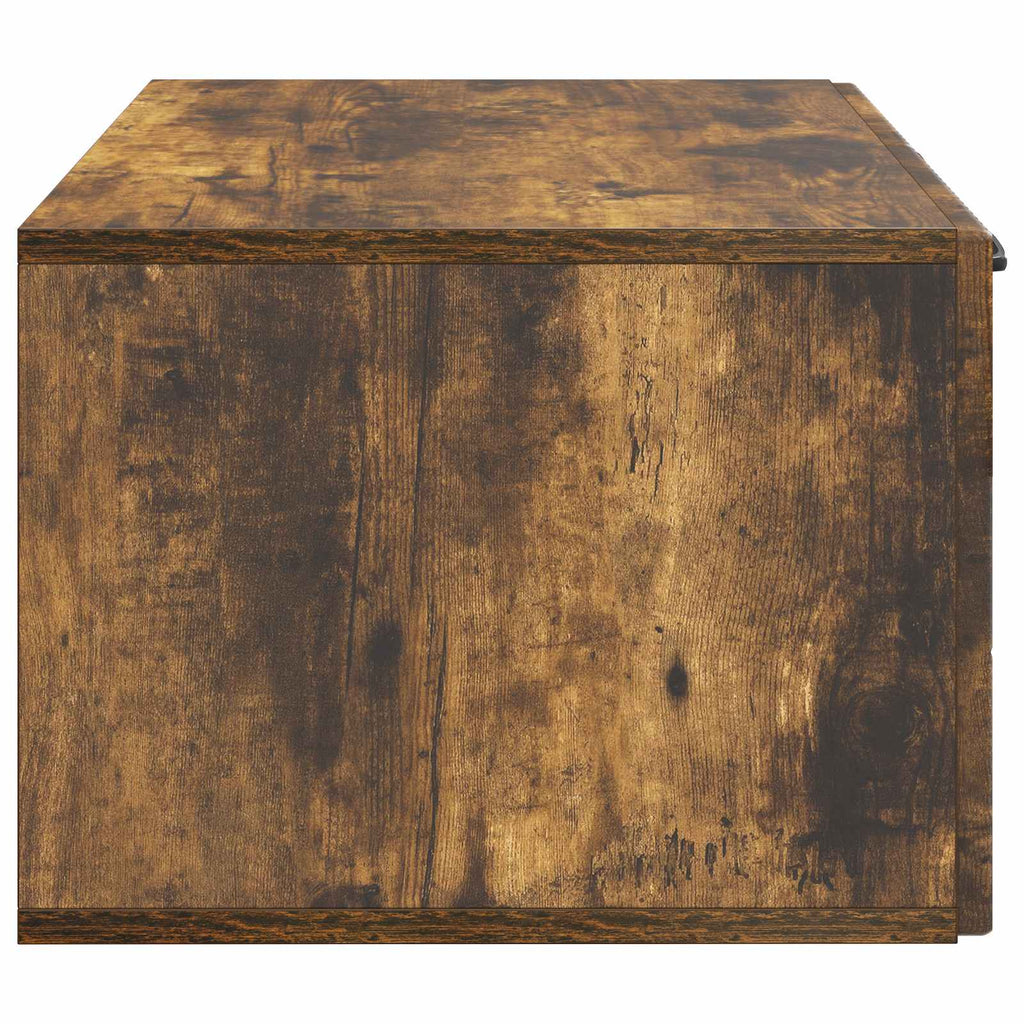Wandmontierter TV-Schrank Geräucherte Eiche 59,5 x 41 x 30 cm