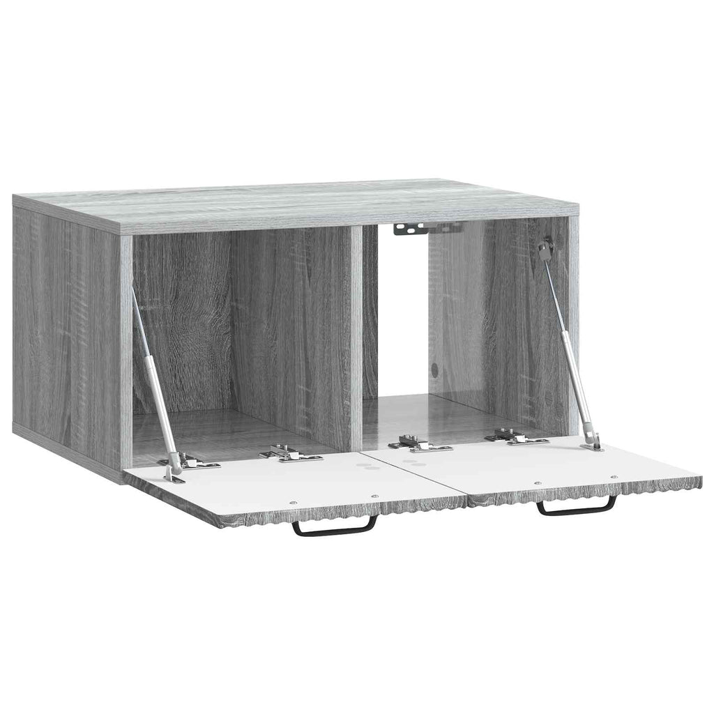 Wandmontierter TV-Schrank Graues Sonoma 59,5 x 41 x 30 cm