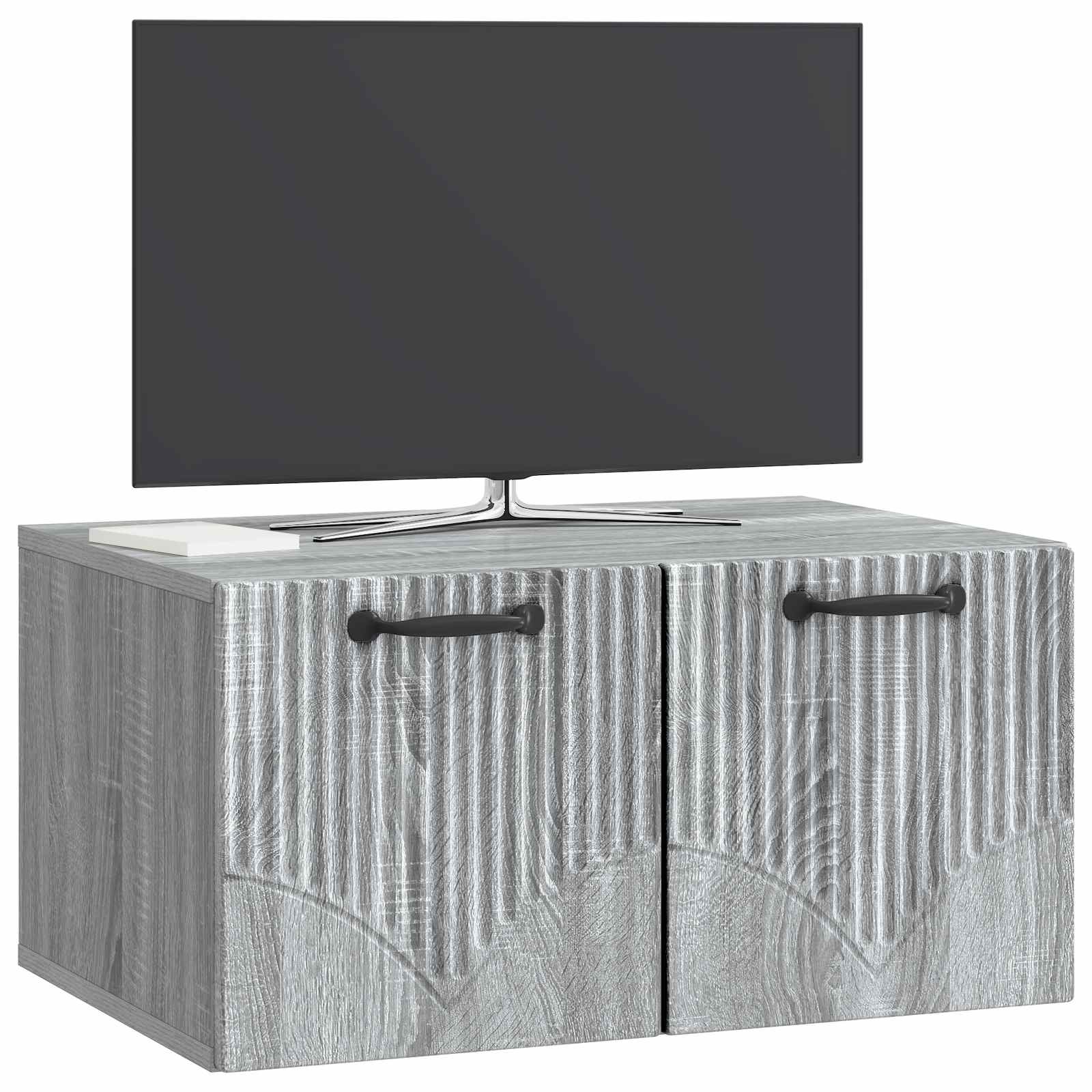 Wandmontierter TV-Schrank Graues Sonoma 59,5 x 41 x 30 cm