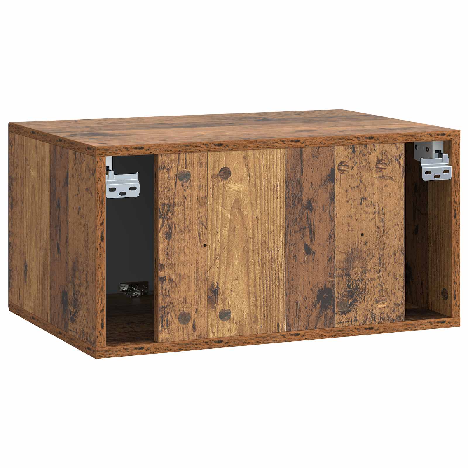 Wandmontierter TV-Schrank Altholz 59,5 x 41 x 30 cm