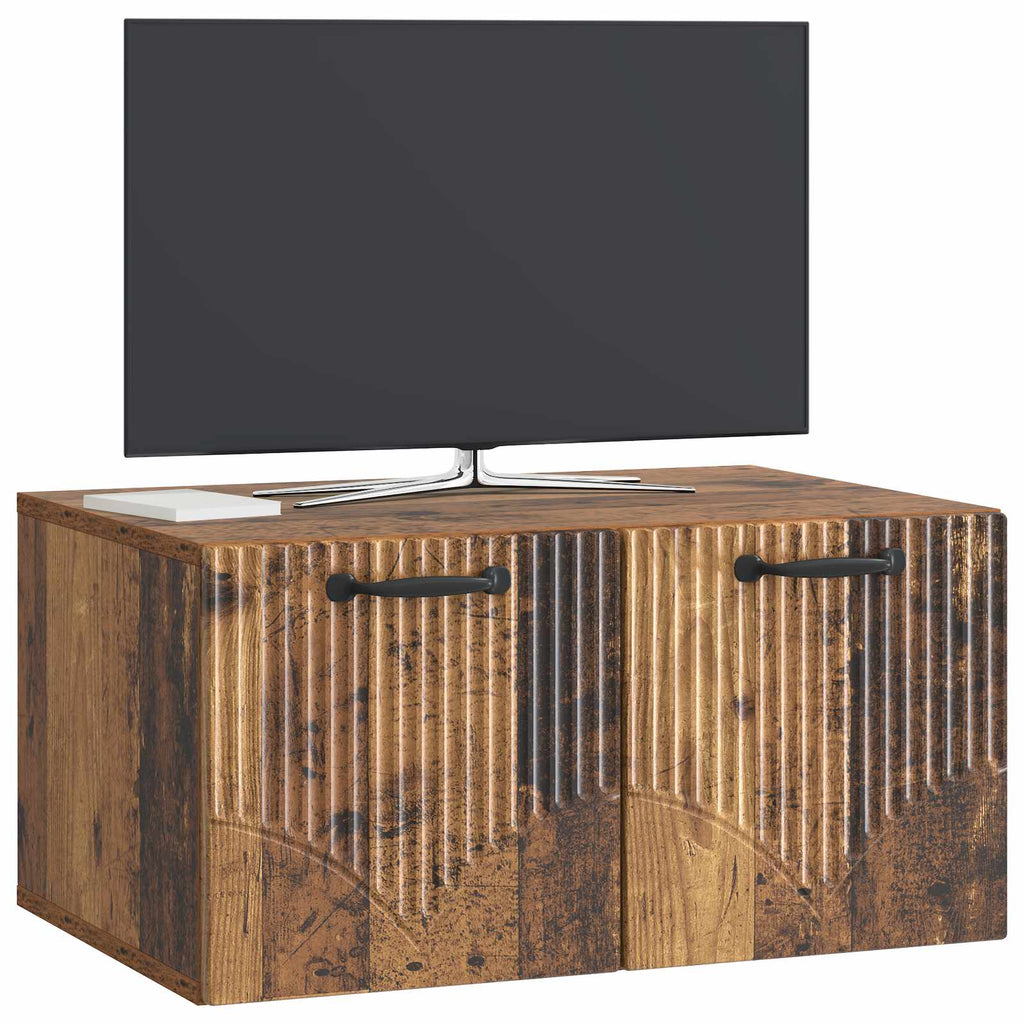 Wandmontierter TV-Schrank Altholz 59,5 x 41 x 30 cm