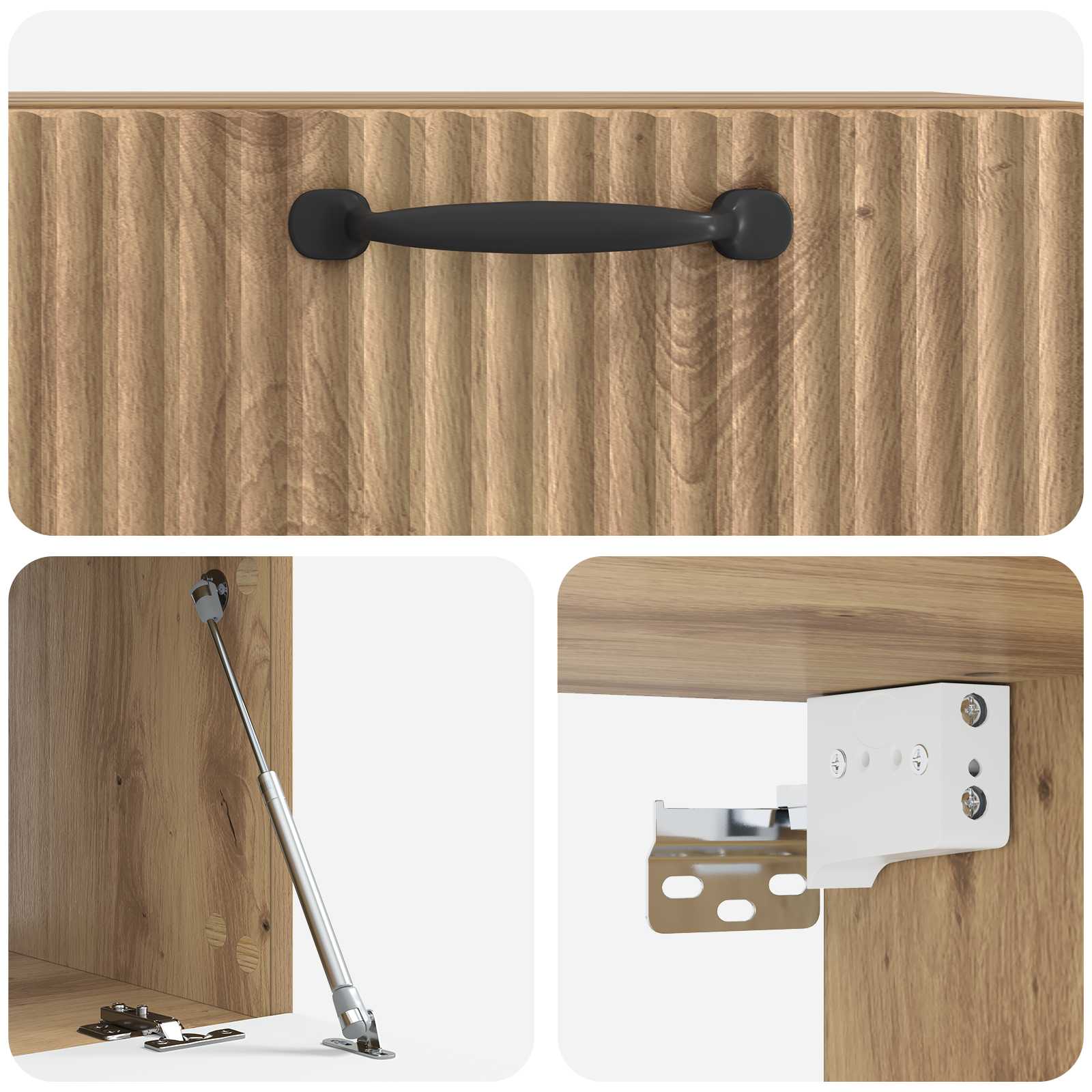 Wandmontierter TV-Schrank Artisan-Eiche 59,5 x 41 x 30 cm