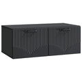 Wandmontierter TV-Schrank Schwarz 78,5 x 41 x 30 cm