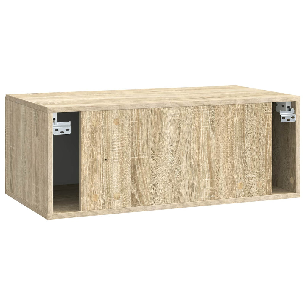 Wandmontierter TV-Schrank Sonoma-Eiche 78,5 x 41 x 30 cm