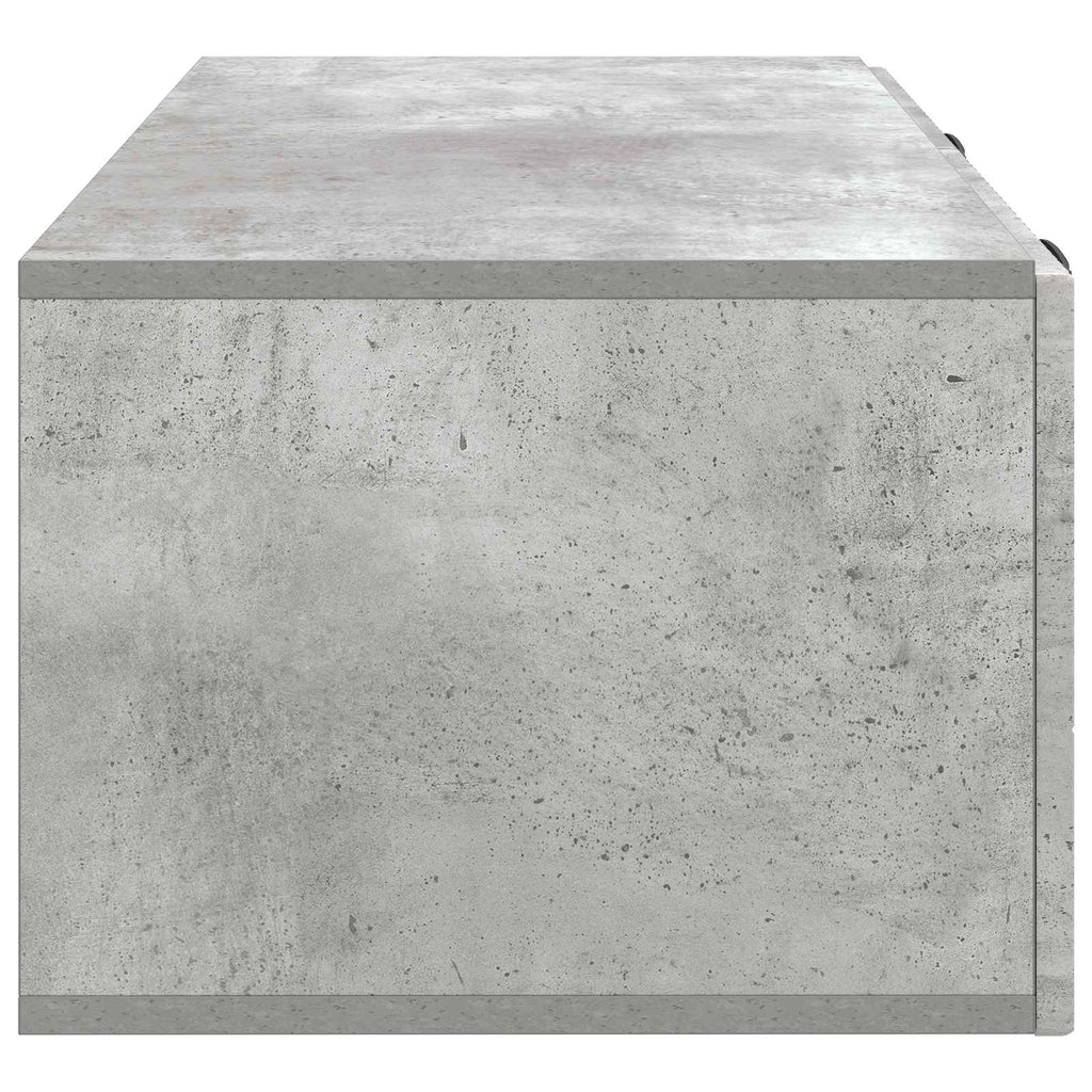 Wandmontierter TV-Schrank Betongrau 78,5 x 41 x 30 cm
