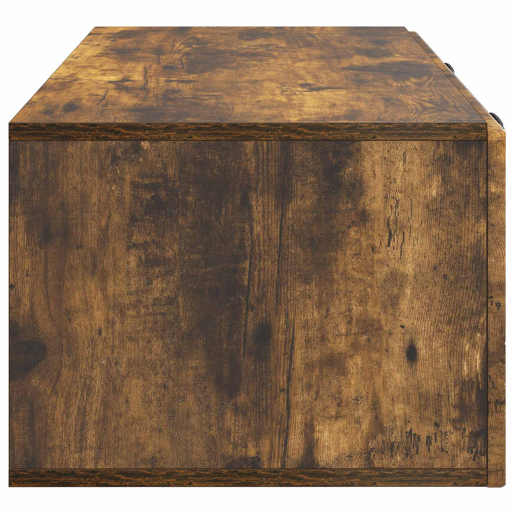 Wandmontierter TV-Schrank Geräucherte Eiche 78,5 x 41 x 30 cm
