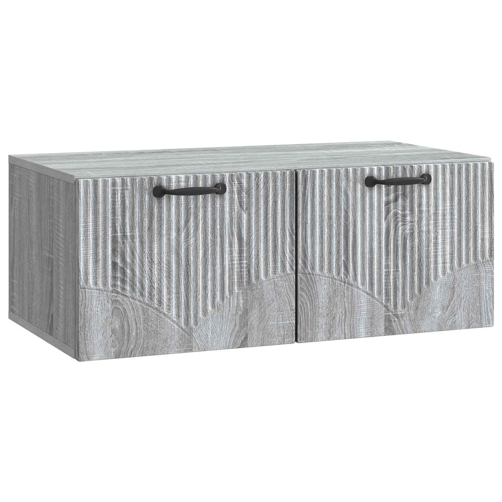 Wandmontierter TV-Schrank Graues Sonoma 78,5 x 41 x 30 cm