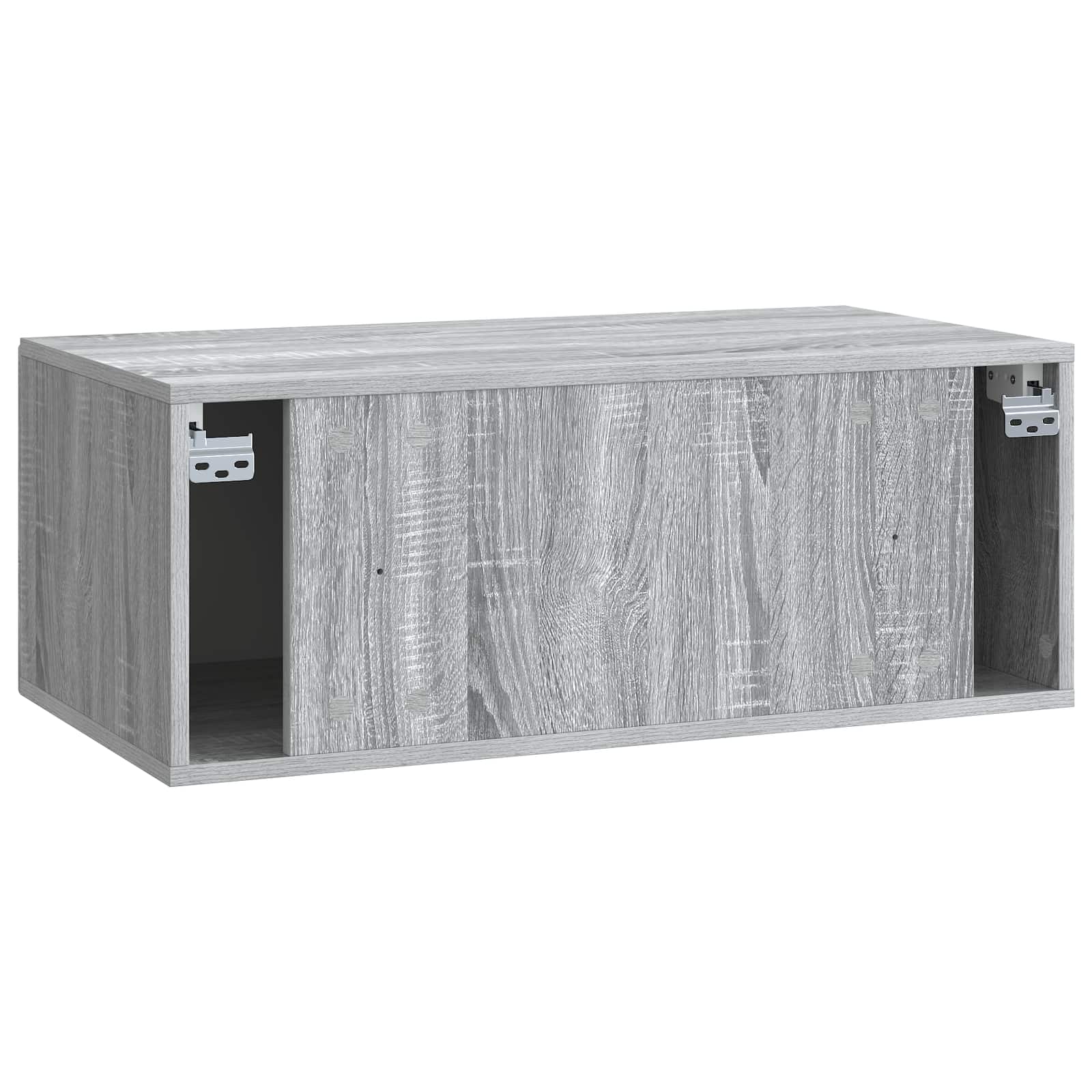 Wandmontierter TV-Schrank Graues Sonoma 78,5 x 41 x 30 cm
