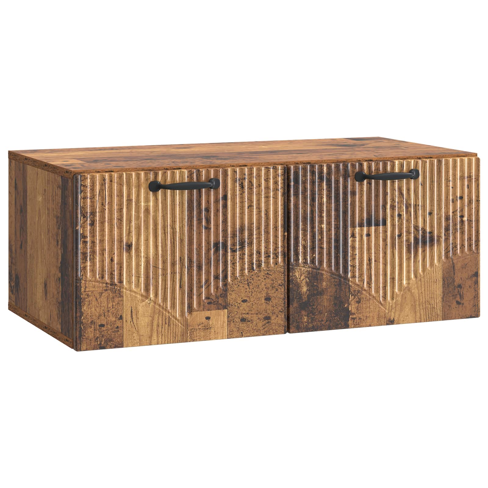 Wandmontierter TV-Schrank Altholz 78,5 x 41 x 30 cm
