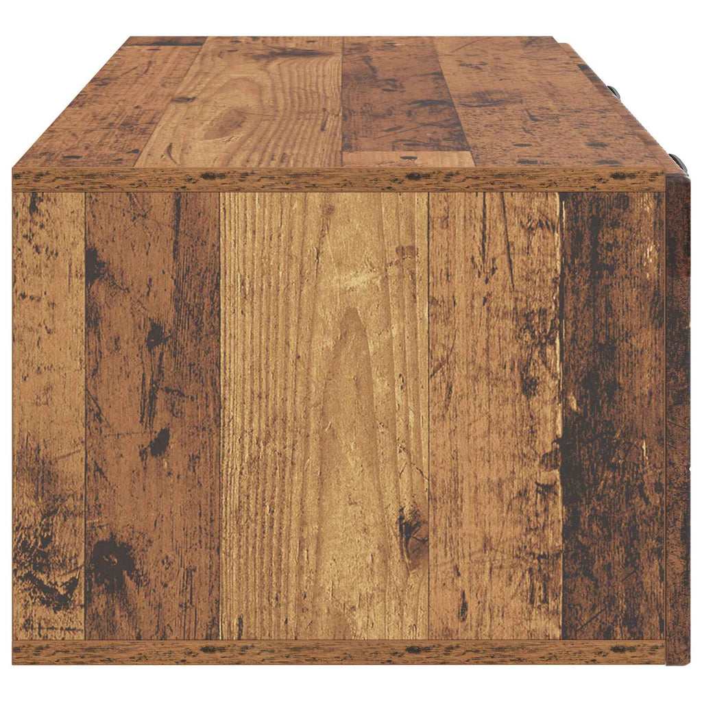 Wandmontierter TV-Schrank Altholz 78,5 x 41 x 30 cm